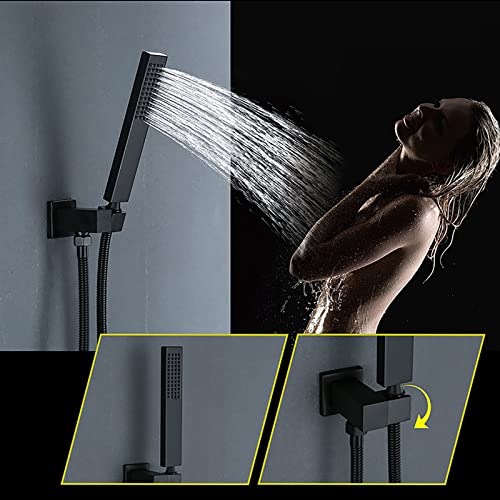 Mitigeur de douche mural haut de gamme avec tête de douche 10 pouces robuste - 4