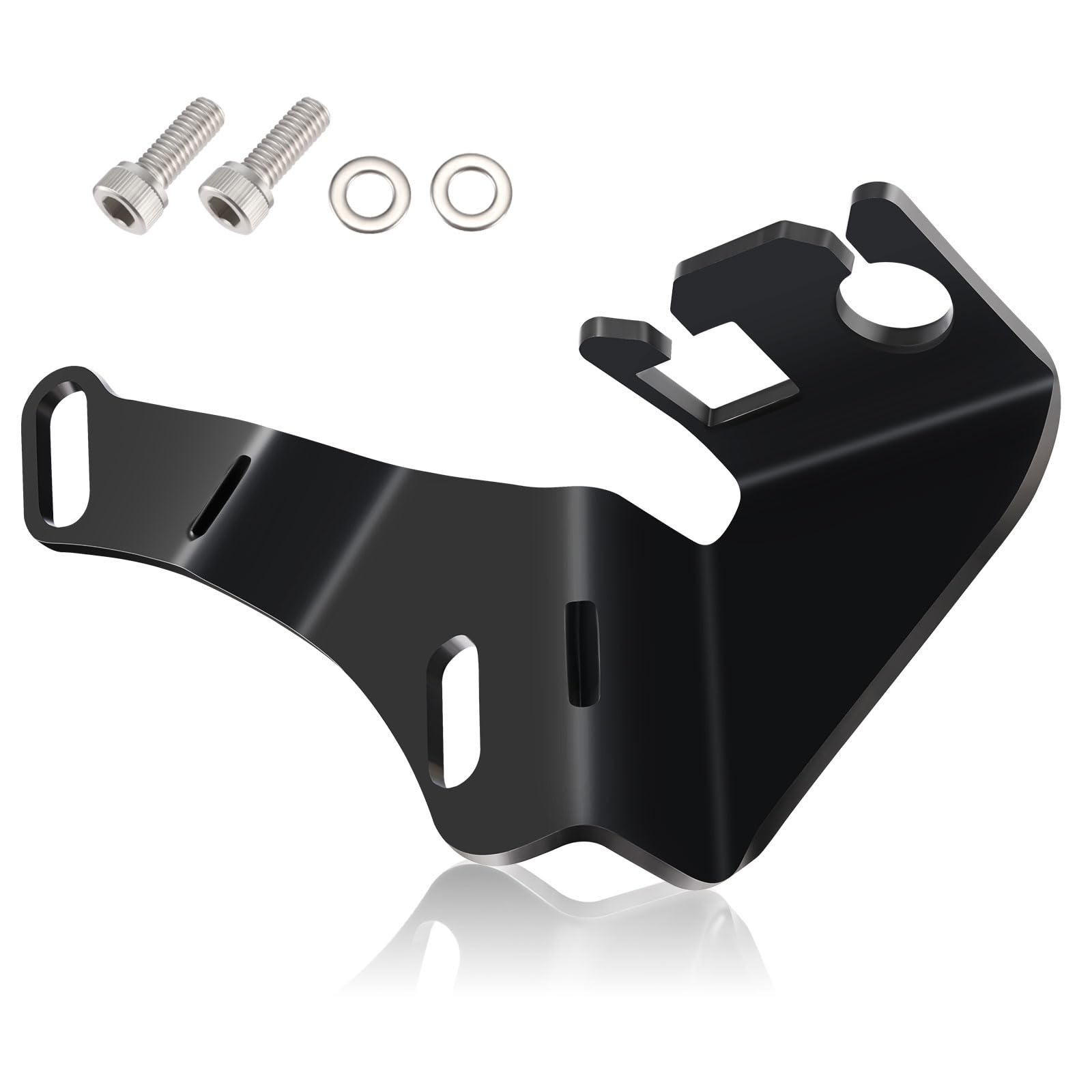 Intake Manifold Throttle Cable Bracket with Bolts and Washers Replacement for TBSS/NNBS/L92 Black