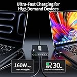 880W USB C Charger Block Charging Station 8 Port Fast Chager 140W PD PPS AVS HUB Laptop MacBook Charger Compatible with All iPhone 17 Pro Max/17 Air/16 SE/Samsung Galaxy 25/ MacBook Pro/Air/iPad Pro - Image 5