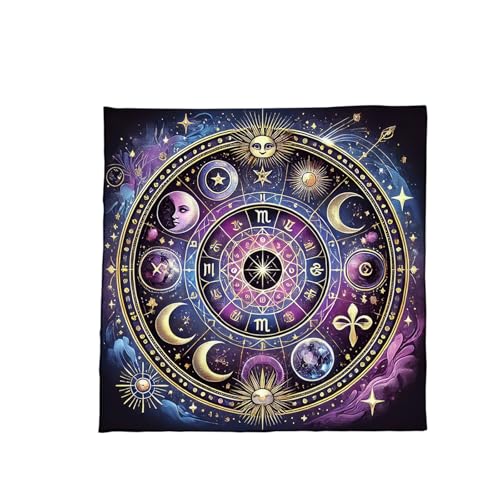 占いテーブルクロス日月占星術タロットカードテーブルクロス祭壇布ボードゲームアクセサリーカードテーブルクロス壁装飾