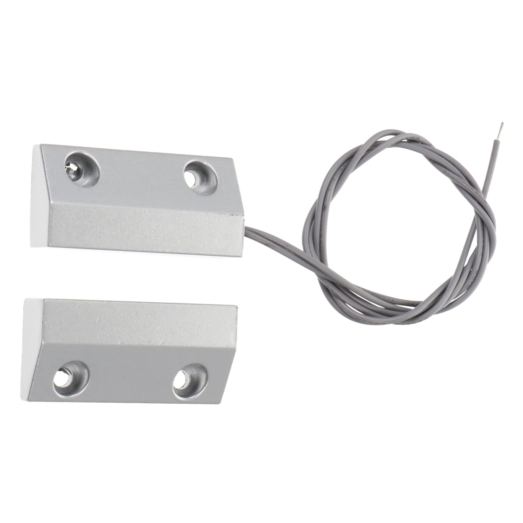 DOITOOL 3 Ensembles capteur Alarm Door Sensor Filaire magnétique Aimant équipement de Dispositif de détection Alliage de Zinc Silver