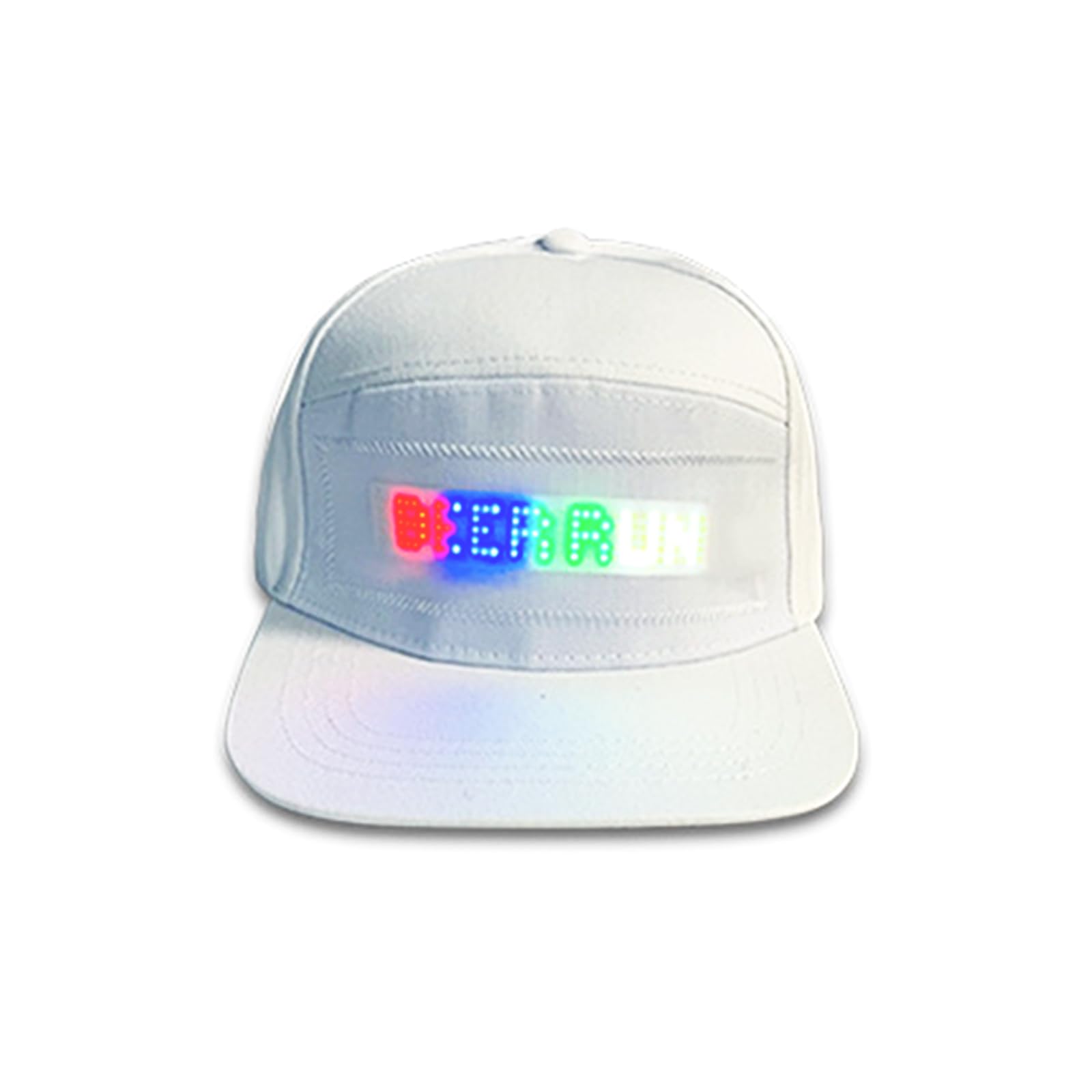 Gorra LED programable con control de aplicación móvil, texto editable, animación, música, graffiti, diseño DIY para fiestas de cumpleaños, conciertos, carnivales, Navidad, bares, clubes