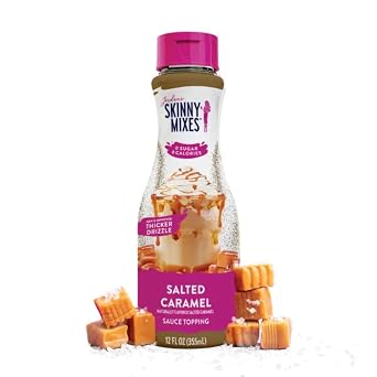 Salted Caramel Syrup Sauce For Coffee - Sugar Free Zero Calories and MT&L Mini Sauce Cup - Gluten-Free, Keto Friendly Syrup Salted Caramel