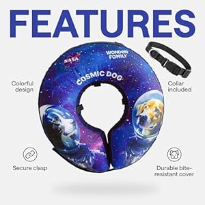 Inflatable Dog Recovery Collar – Soft Donut Cone for Dogs After Surgery – Comfortable Dog Cone Alternative to Stop Licking – Elizabethan Pillow Collar for Post-Surgery Protection Inflatable Dog Recovery Collar–Soft Donut Cone for Dogs After Surgery–Comfortable Dog Cone Alternative to Stop Licking–Elizabethan Pillow Collar for Post Surgery Protection