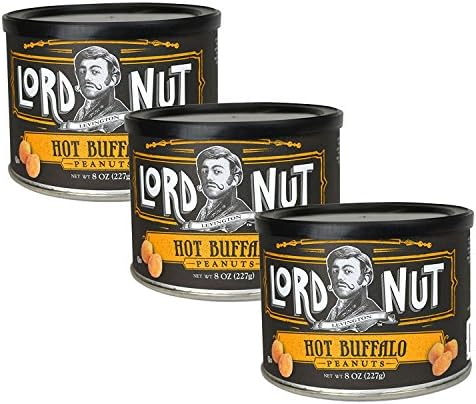 Lord Nut Levington Peanuts, Hot Buffalo, 8 Ounce
