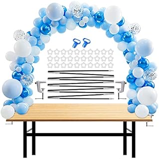 IDAODAN Balloon Arch Stand Kit, 13Ft Adjustable Table Balloon Arch Kit for Most Table Sizes, Balloon Arch Frame for Birthday Wedding Graduation Baby Shower Party Decoration
