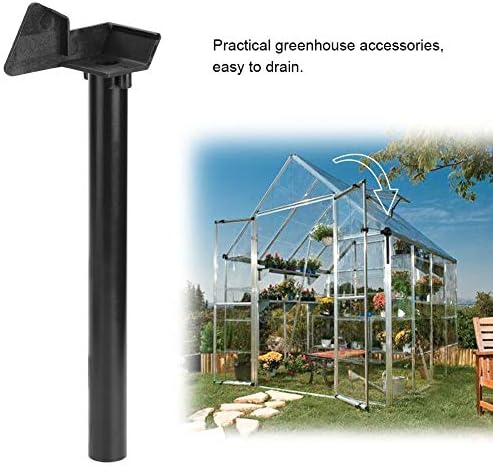 Atyhao Greenhouse Rainwater Gutter Water Butt Down Pipe Kit Drainage Downpipe Accessory Supplies Roofing Gutters Elbows