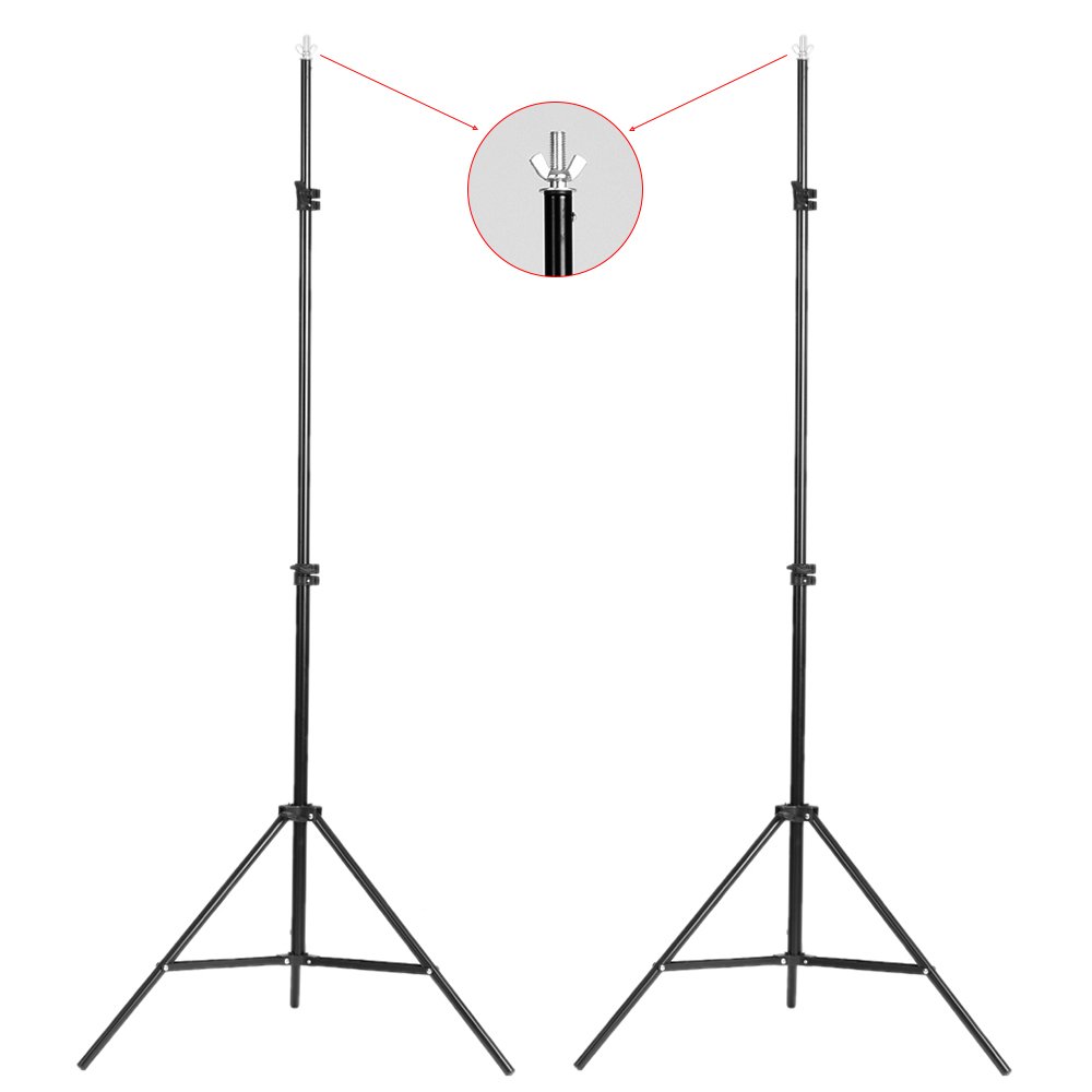 Andoer Set Fotografico, Studio Fotografico Kit di Illuminazione 1.8x 2.8m/6x9ft con Sistema per Sfondo 135W 5500K Ombrello Softbox Softbox kits 5in1 Reflector for Photo Studio Fotografia Video
