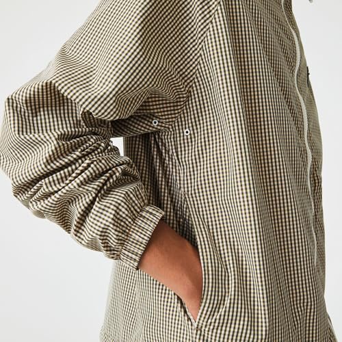 Lacoste Men's Short Hooded Check Twill Jacket4