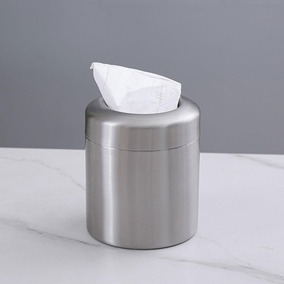 Cubo de Basura Pequeño de Acero Inoxidable Plata 1, 5 L