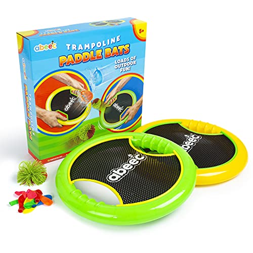 abeec Battes de trampoline - Comprend chauve-souris, balle et ballons d'eau - Équipement de jeu d'extérieur pour enfants pour jeux de jardin - Jeux de plage pour les familles Cover