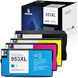 hp 8715 amazon [Buena compatibilidad]: Cartucho hp 953 xl es altamente compatible con la impresora después de rigurosas pruebas, lo que no daña la impresora y es fácil de usar.