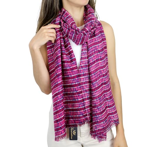 womens La Fiorentina 100% Wool Tie Dye Light Pring Scarf3