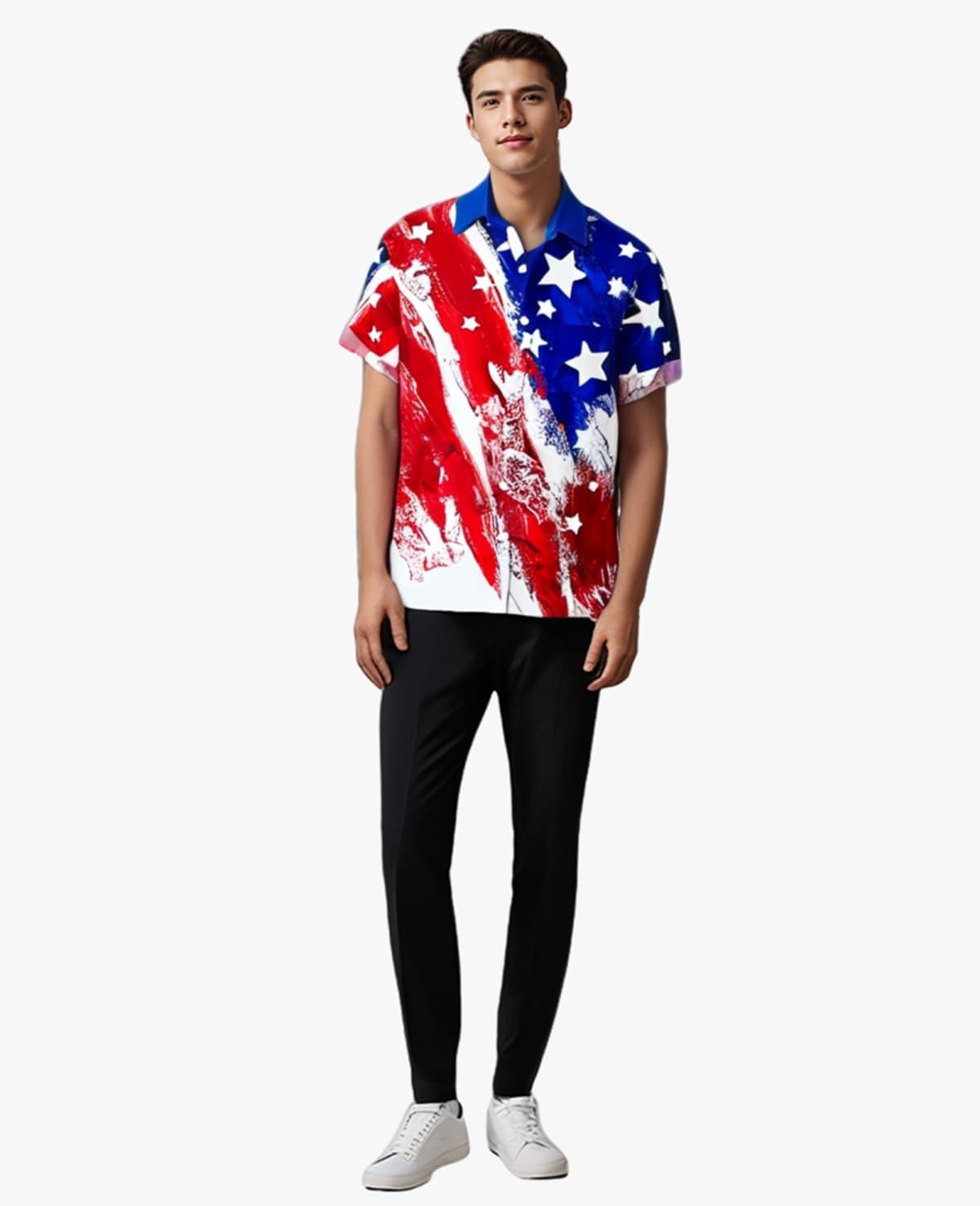 Bowling Shirts for Men Print Short Sleeve Regular Fit Hawaiian Casual Button Down Beach Shirts - Image 6