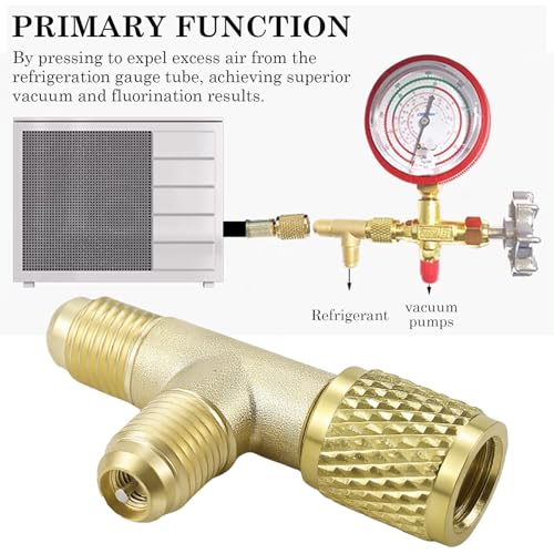 Adaptador de Cobre En T de 1/4 Pulgadas para HVAC, 2 Piezas miniatura 5