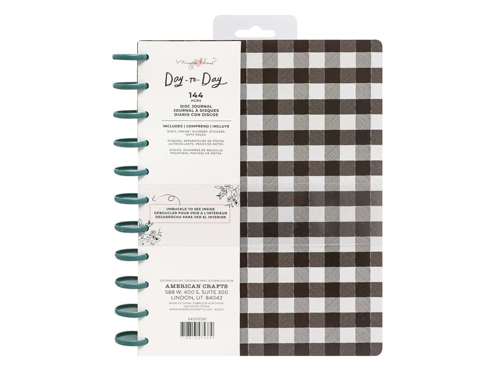 Journal grand format damier noir et blanc 21,6 x 27,9 cm pour scrapbooking et dessin
