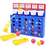 Hooqict Tabletop Basketball Game Toys Mini Basketball Games Basketball Shooting Game Basketball Party Game for Kids 8-12 Desktop Table Basketball Party Favors Boys Basketball Gifts