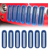 JINCHEN Grill Mesh Inserts Fit For 2007-2017 Jeep Wrangler - View #6