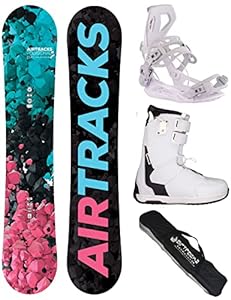 Airtracks Damen Snowboard Set Polygonal Hybrid Rocker