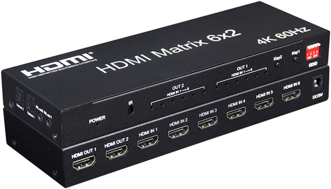 Feintech Vax04101A Earc Pass Switch 4X1, Pour 3 Sources Hdmi, Soundbar Et TV Ou Vidéoprojecteur 4K Hdr Dolby Atmos Noir refurbished