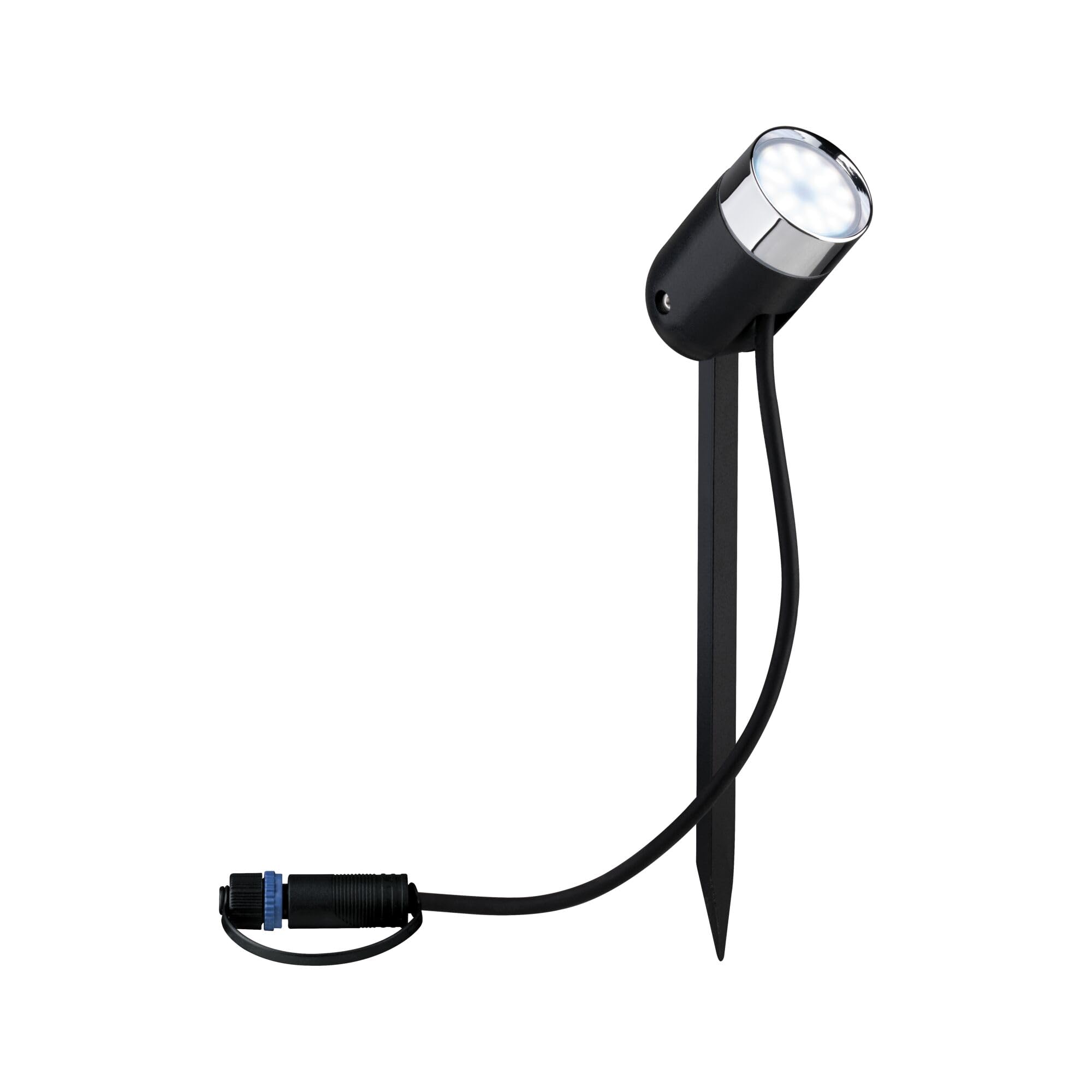 Paulmann 94283 Luminaire d'extérieur LED Plug & Shine ZigBee Spot Pike RGBW incl. 1x4,5 watts gradable IP44 Anthracite Éclairage de jardin plastique Blanc chaud 3000 K