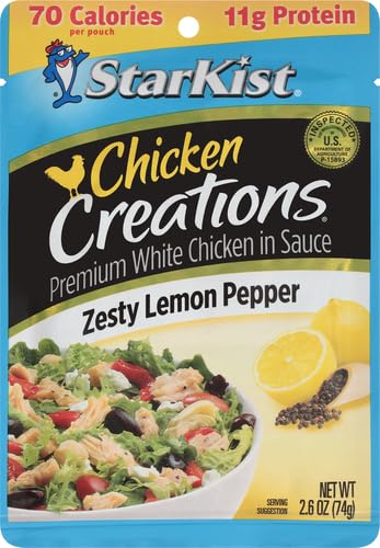 Image of StarKist Chicken Creation Zesty Lemon Pepper, Single Serve Pouch, 2.6 oz (Pack of 5)