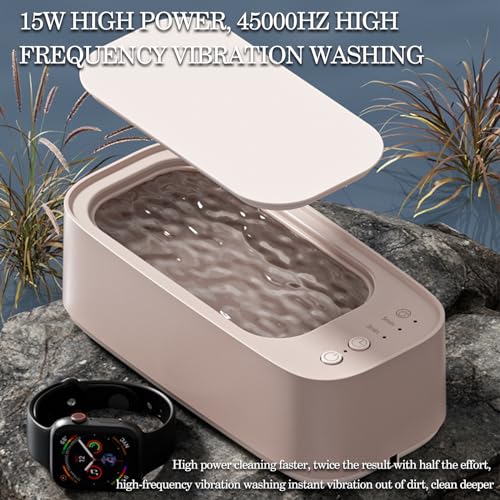 Break The Waves- Limpador ultrassônico de joias, limpador portátil de 3 modos, 48 KHz 20 oz (600 ml)