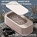 Ultrasonic Jewelry Cleaner,3 Modes Portable Cleaner,48KHz 20oz(600ml) for Eye Glasses, Ring, Earring, Necklaces, Watch Strap, Makeup Brush,Professional Sonic Cleaner with One-Touch Operation(Pink)