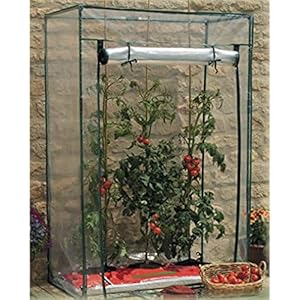 Afdekking voor tomaten van pvc.