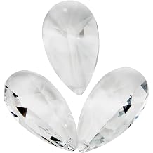 Aicosineg Suncatchers, Clear Crystal Prisms Pendants 2.5" Glass Crystal Chandelier Lamp Lighting Drops Pendants, Hanging Crystals Prisms for Windows Feng Shui Gift Home House Decor 3Pcs