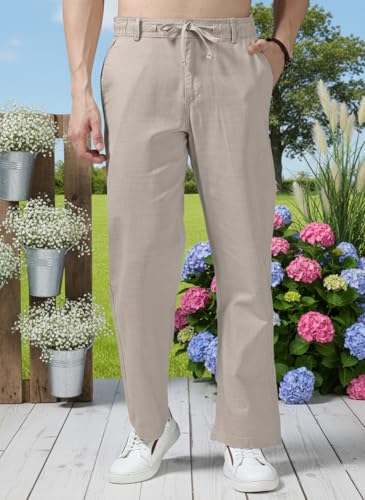 Image of Men's Multi Color Cargo Casual Trousers | Men's Regular Fit Straight Pants | Comfortable Stylish Cargo for Men | Soft Fabric for Everyday Wear, Travel & Office | Linen Cotton Bottom Wear