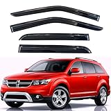 KPY Rain Guards Fit for 2009-2020 Dodge Journey, Out-Channel Window Visors Vent Wind Deflectors 4PC, Car Accessories for 09-20 Journey