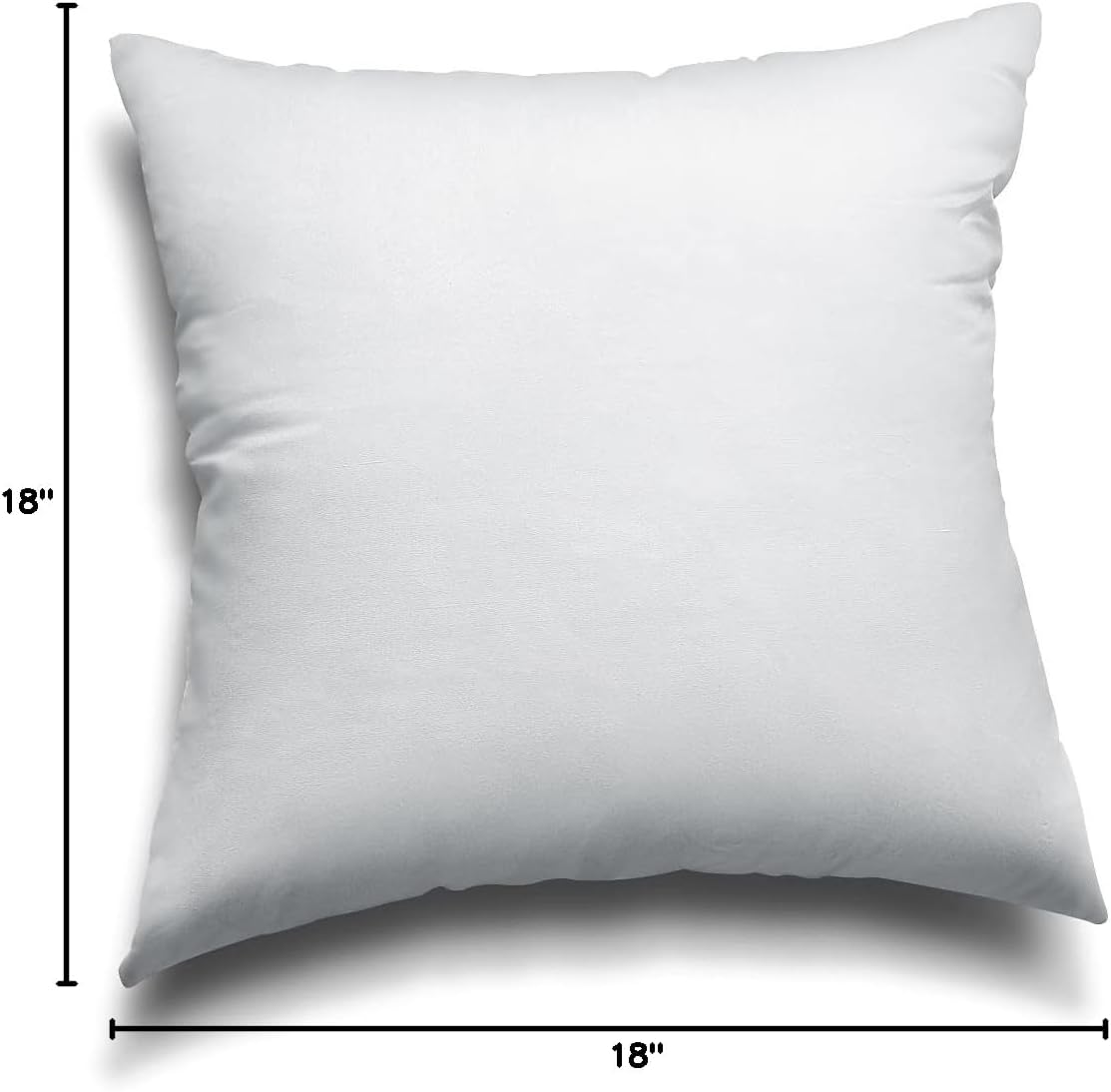 EDOW Throw Pillow Inserts, Set of 4 Lightweight Down Alternative Polyester Pillow, Couch Cushion, Sham Stuffer, Machine Washable. (Grey, 16x16) - Image 8