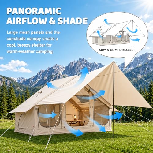 Carpa inflable para camping para 4-6 personas miniatura 2