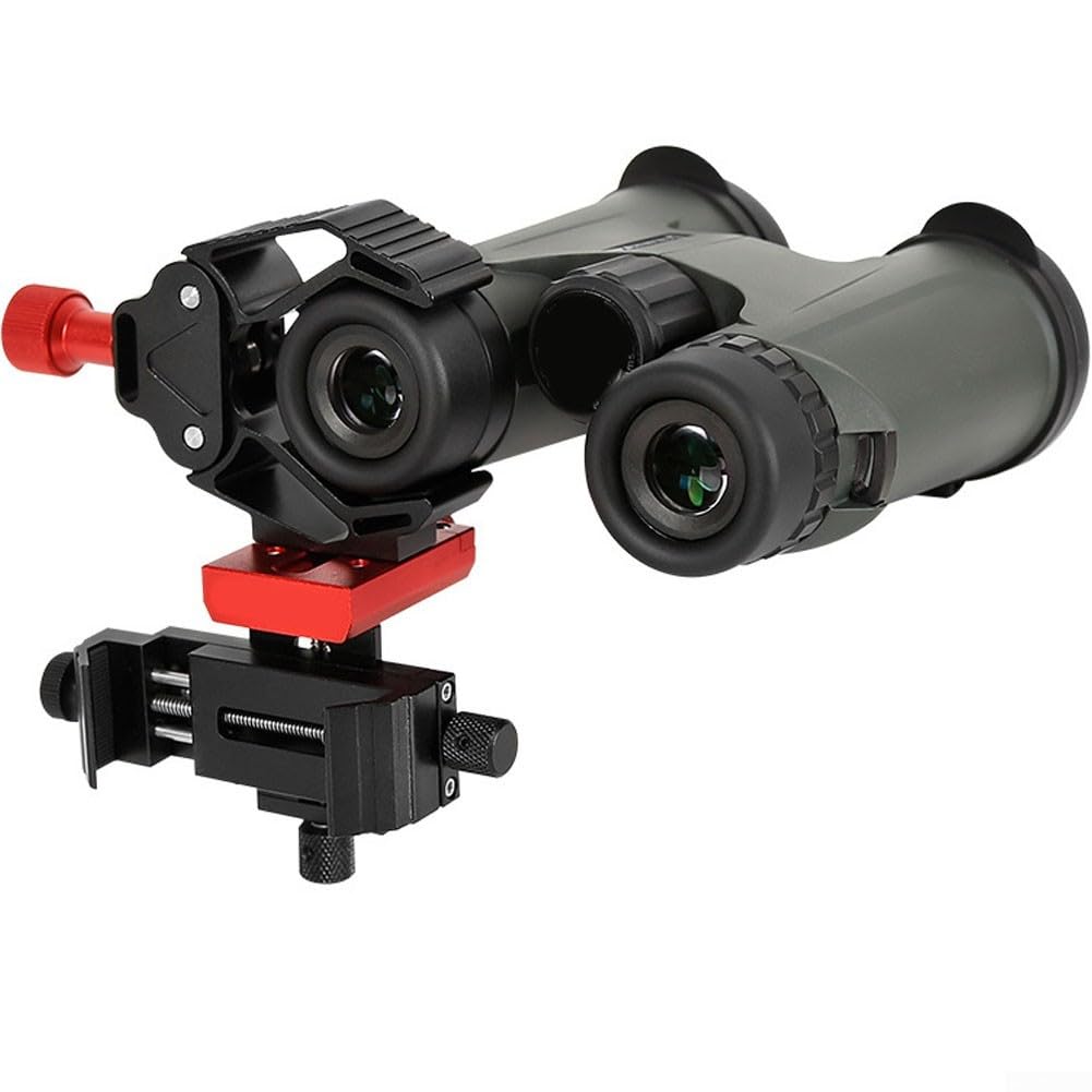 Adattatore Binocolo Microscopio Lega Alluminio per robusto Adattatore | Lega alluminio leggera, compatibile 20-60mm, ideale per telescopi astronomici e terrestri, finitura antiscivolo