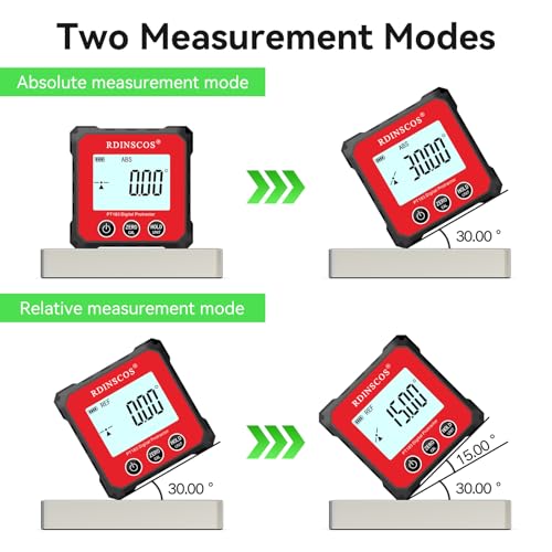Image of Rechargeable Digital Angle Finder Magnetic Table Saw Tool | Digital Inclinometer, 4 of 90 Degree Finder, Angle Cube Protractor, Bevel Gauge, For Woodworking