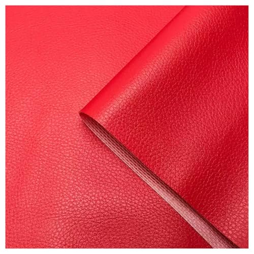 Artisanat et bricolage : similicuir doux au toucher rouge 1.6x6m pour coussins