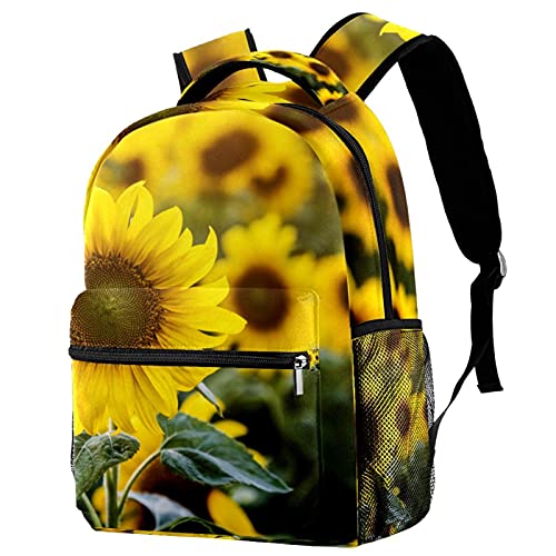 Sac à dos décontracté fleurs de lavande nature violet avec poches