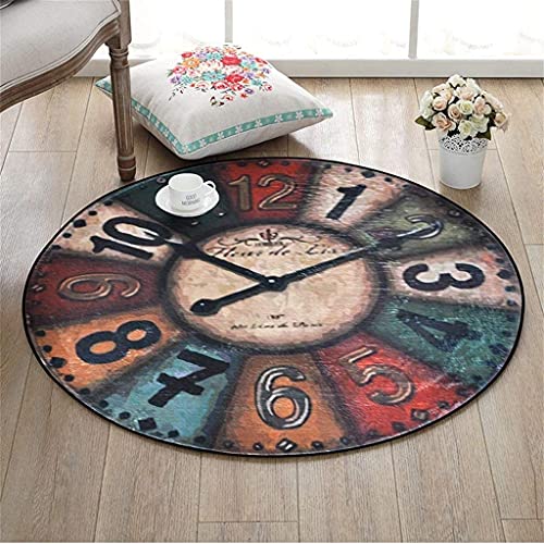 Tapis ronds art rétro aux finitions soignées pour sublimer un salon moderne