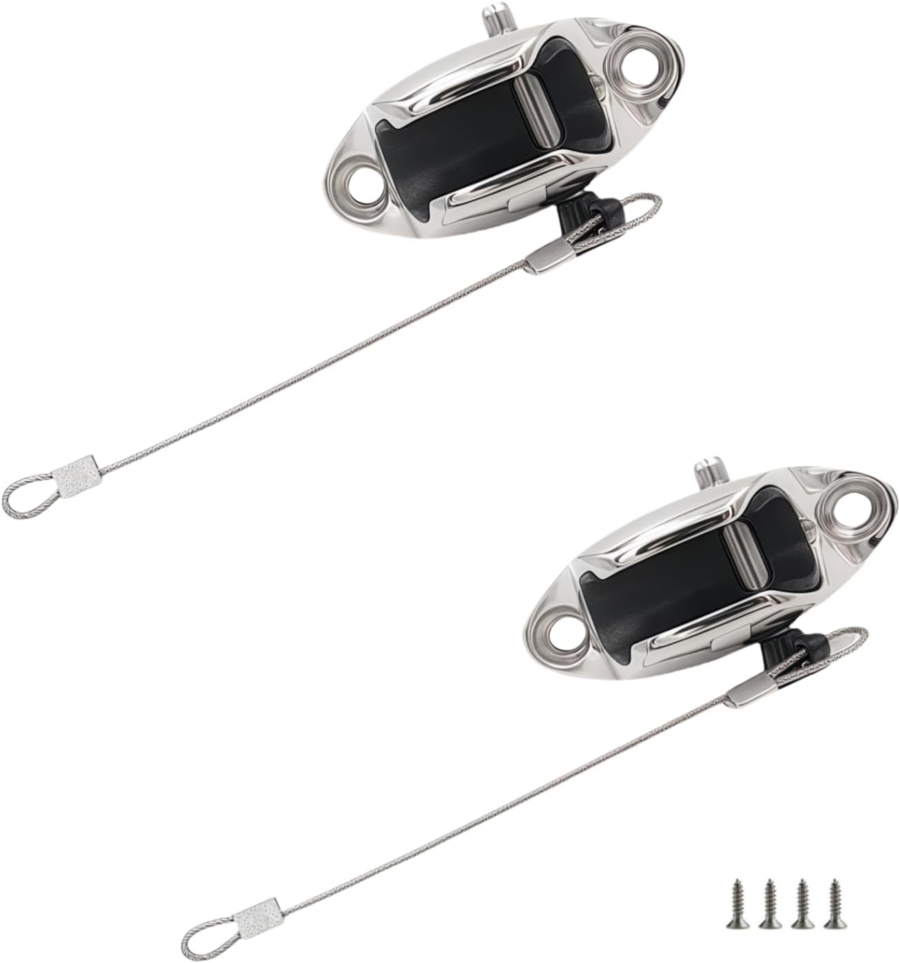 316SS Heavy Duty Female Bracket for 7/8" ID or1in ID Bimini Top Stainless Steel End Ball Cap Fittings Marine Hardware with Quick Release Pin (2pcs)