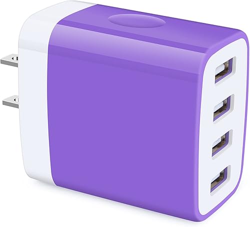 HOOTEK - Bloque de cargador de pared, enchufe de cargador de pared USB de 4.8 A, adaptador de corriente, bloque de carga, caja de carga para iPhone