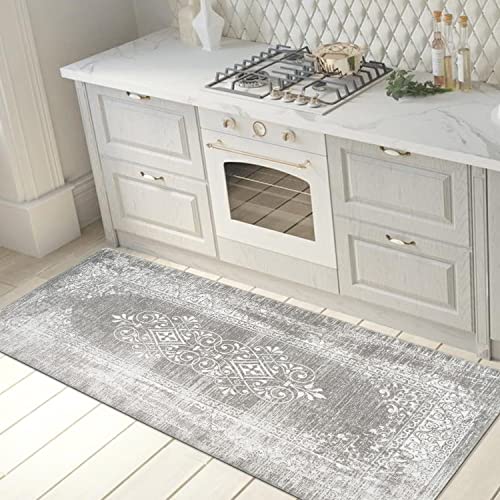 Rugshop Distressed Traditional Vintage Design Anti Fatigue Standing Mat 18