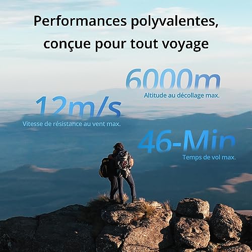 Bundle DJI Air 3 Fly More avec DJI RC 2 (radiocommande avec écran), drone avec télécaméra moy. et double caméra principale pour adultes 4K HDR, temps de vol max. 46 min, 48 MP, O4, deux batteries sup.