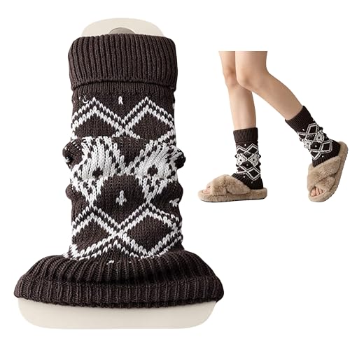 Image of Knitted Leg Warmers,womens leg warmers,Socks Long Yoga Ankle Warmers Women's Wool Warm Boot Socks