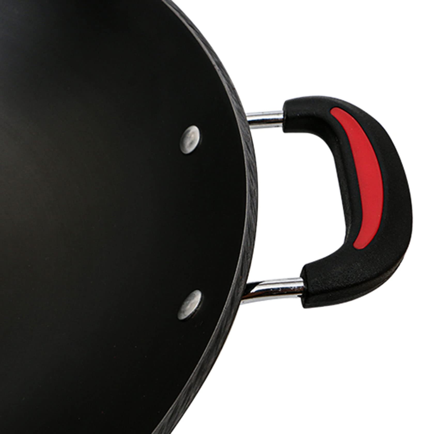 Wok in Ghisa, Pentola in Ghisa, Adatto per Fornelli A Gas,46CM