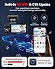 REDTIGER 4K 3 Canaux Dashcam Voiture 5G WiFi avec Carte de 64 Go GPS Intégré, 2160P+1080P+1080P Avant, Arrière et Intérieur, Triple avec écran de 3 Pouces, Vision Nocturne IR, Mode de Stationnement
