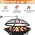 Fire Pit for Outside Outdoor Wood Burning Firepit 22 inch Small Bonfire Pit BBQ Grill Pit Bowl with Spark Screen,Log Grate,Poker for Patio Camping Backyard Deck Picnic Porch