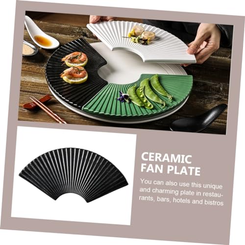 Plato sushi cerámico ULTECHNOVO forma abanico miniatura 7