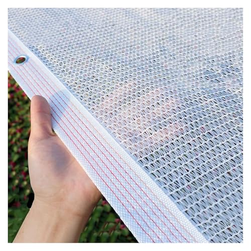 Tela de sombra blanca al 55 % para jardín e invernadero. Malla de sombra para uso al aire libre, disponible en 10 x 10 pies, 10 x 20 pies, 13 x 23 pies, perfecta para patio, balcón y gallineros