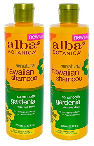 Alba Botanica, Natural Hawaiian Shampoo, So Smooth Gardenia, 12 fl oz (355 ml) - 2pc